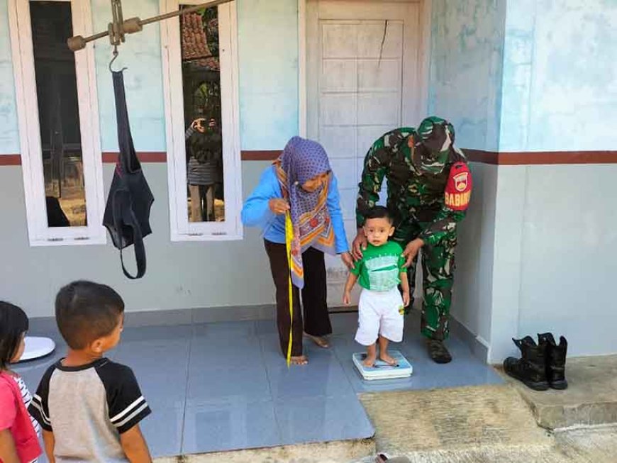 Peran aktif Babinsa melaksanakan kegiatan rutin di wilayah binaan 