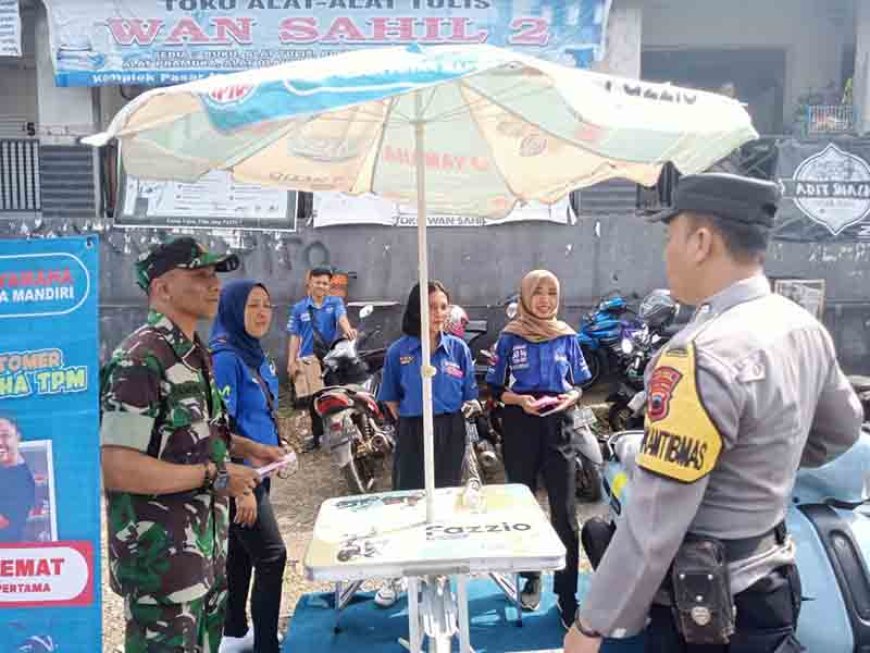 Babinsa Dan Bhabinkamtibmas Aktif  patroli wilayah
