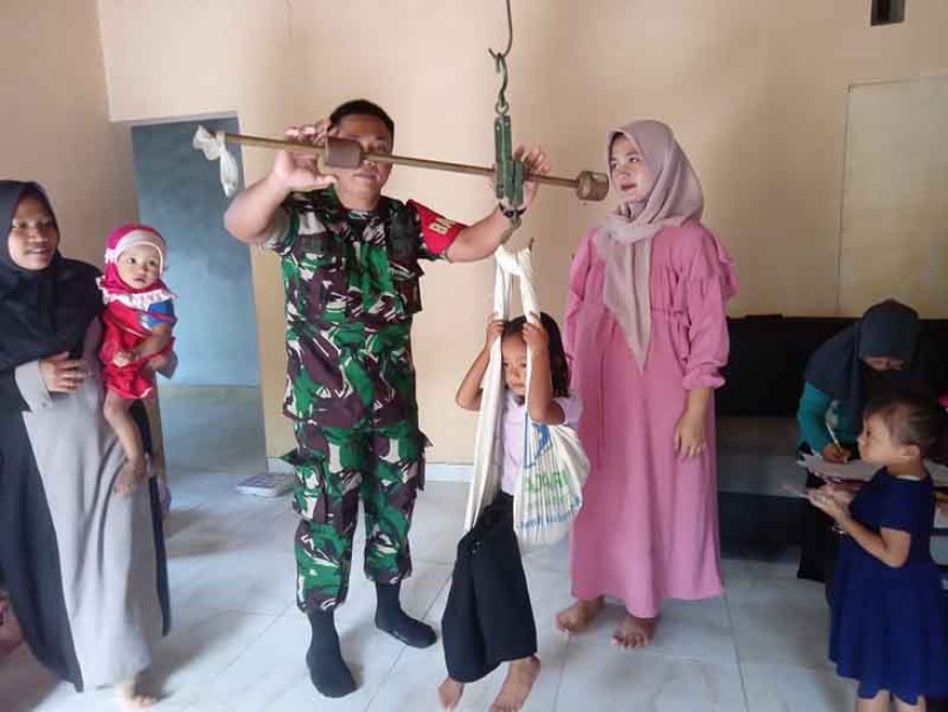 Babinsa melaksanakan kegiatan rutin di wilayah binaan 