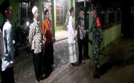 Kompak Babinsa dan Bhabinkamtibmas Monitoring Kegiatan Keagamaan