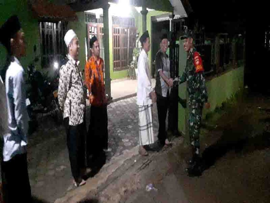 Kompak Babinsa dan Bhabinkamtibmas Monitoring Kegiatan Keagamaan