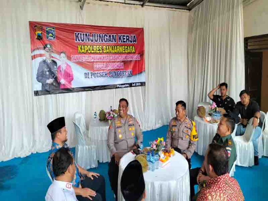 Danramil Bersama Forkopimcam Hadiri Kunjungan Kerja Kapolres Banjarnegara