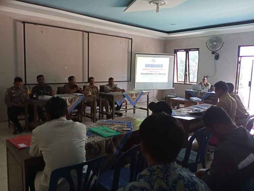 Babinsa Hadiri kegiatan Sosialisasi Komunikasi Informasi dan Edukasi Rawan Bencana 