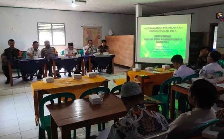 Guna Mendukung Program Pemerintah Anggota Koramil 11/Punggelan Hadir dalam Kegiatan Musrenbangdes