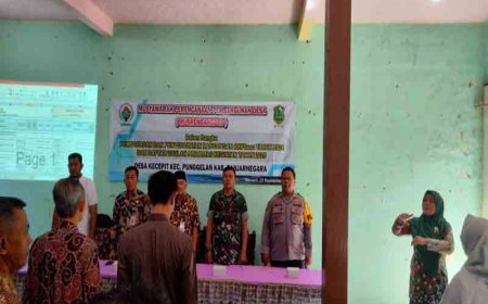 Danramil 11/Punggelan Hadiri Undangan Rapat Desa Di Wilayah