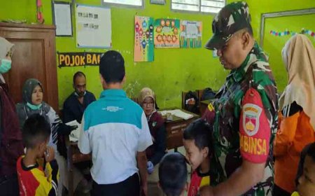 Babinsa Aktif melaksanakan kegiatan BIAS di Sekolah