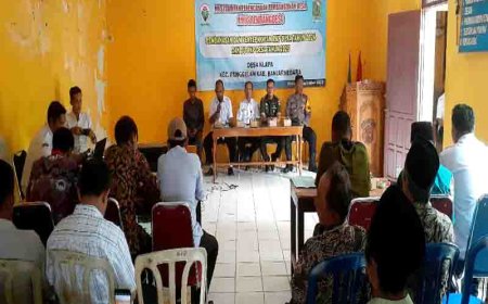 Danramil 11/Punggelan Bersama Forkopincam Hadiri Musrenbangdes Desa Klapa