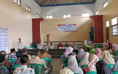 Babinsa Koramil 11/Punggelan Hadiri Musyawarah Desa dan Penyaringan Anggota BPD