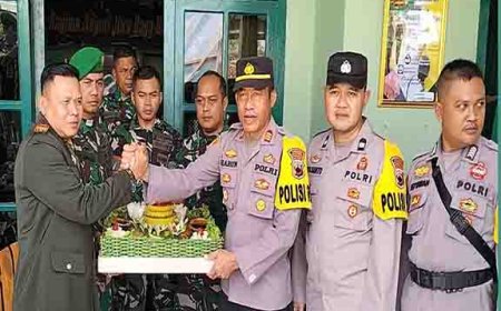 Koramil 11 Punggelan Melaksanakan Syukuran HUT TNI Yang  Ke 78 