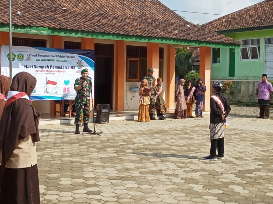 Danramil 11/Punggelan Menjadi Irup Upacara Peringatan Hari Sumpah Pemuda 