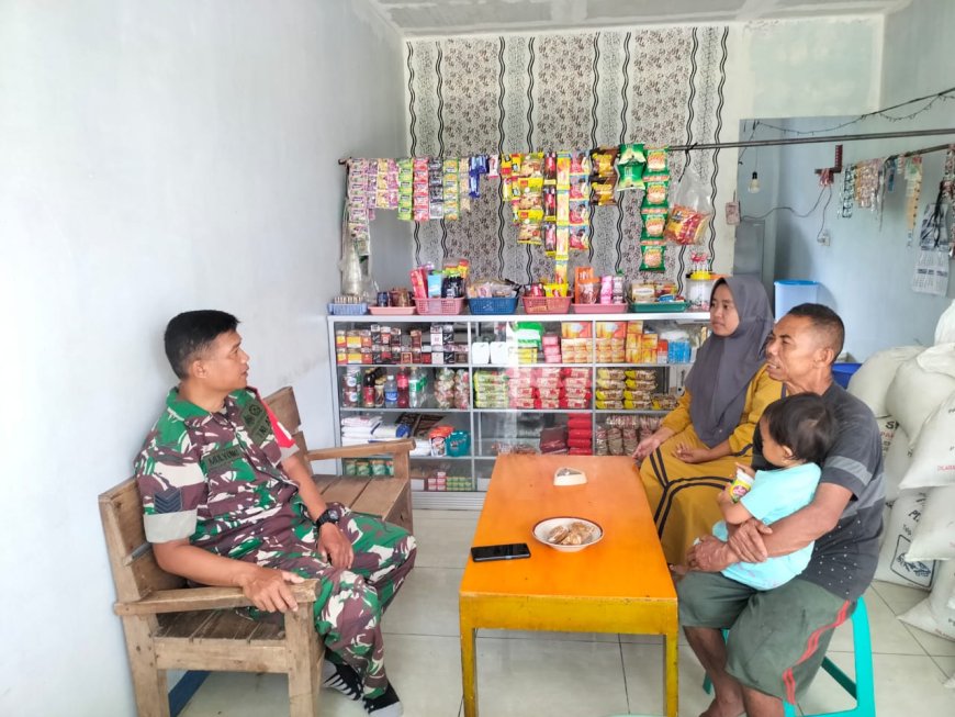 Dekatkan diri dengan Warga binaan, Babinsa Komsos dengan warganya