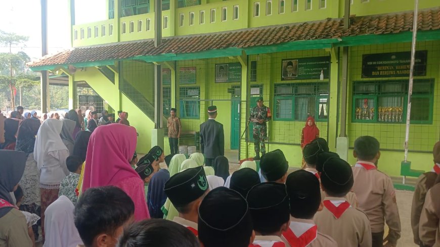 Babinsa Koramil 11/Punggelan menjadi Irup Upacara Hari Pahlawan