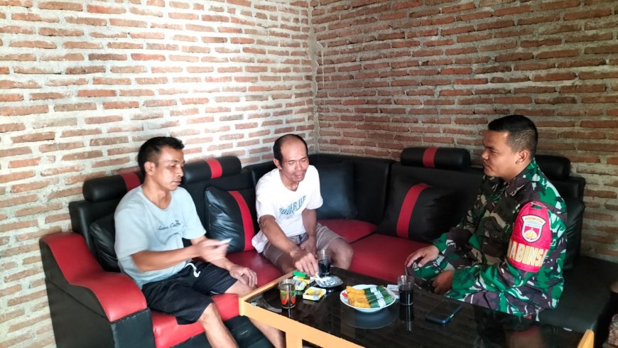 Cegah Kenakalan Remaja Babinsa Komsos Dengan Tokoh Pemuda 