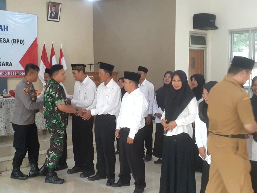 Danramil 11/Punggelan Hadiri Pelantikan Anggota Badan Permusyawaratan Desa