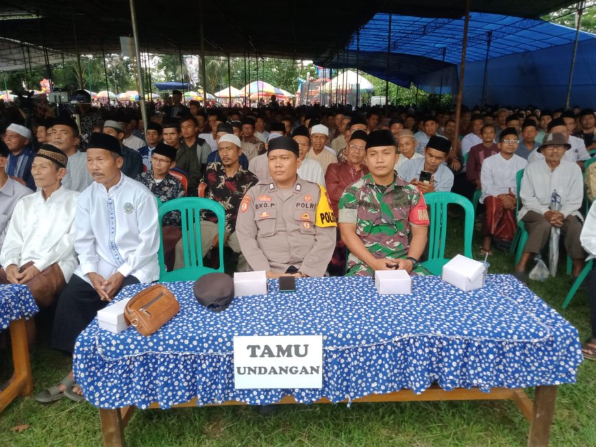 Babinsa Koramil 11/Punggelan Hadiri Acara Pengajian Akbar 