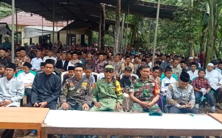 Babinsa Koramil 11/Punggelan Hadiri Peringatan Isra’ Mi’raj Nabi Muhammad SAW 