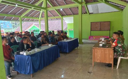 Babinsa Hadiri Pengukuhan Karang Taruna di Desa Binaan 