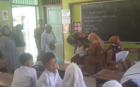 BABINSA PUNGGELAN AKTIF DAMPINGI BULAN IMUNISASI ANAK SEKOLAH (BIAS)