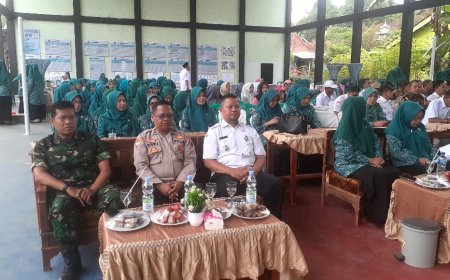 DANRAMIL 11/PUNGGELAN MEMONITORING KEGIATAN BINA WILAYAH DAN PKK DI DESA BINAAN