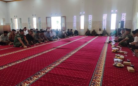 Tingkatkan Silaturahmi, Danramil Hadiri Peresmian Pondok Pesantren di Wilayah Binaan