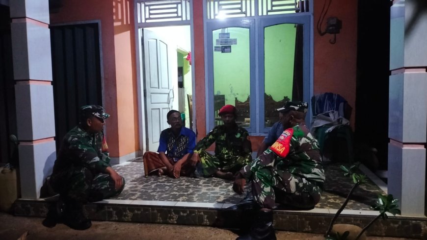 Patroli Malam Koramil 11/Punggelan Jaga Lingkungan Aman Dan Nyaman 