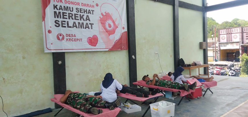 TMMD Sengkuyung Desa Sidarata Kecamatan Punggelan Hadirkan Kegiatan Donor Darah