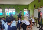 Babinsa Melaksanakan Pendampingan Bulan Imunisasi Anak Sekolah (BIAS) di SD N 2 Danakerta