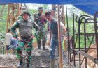 Dandim 0704 Banjarnegara kunjungi karya bakti Jembatan Garuda Desa Tlaga, Kec. Punggelan